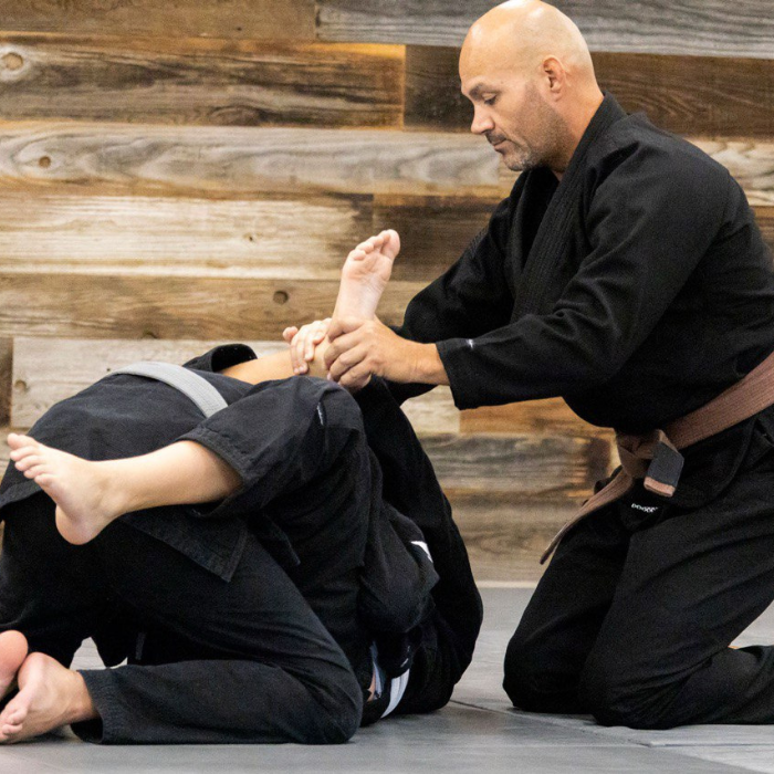 Jiu-Jitsu sparring at Espiritu academy